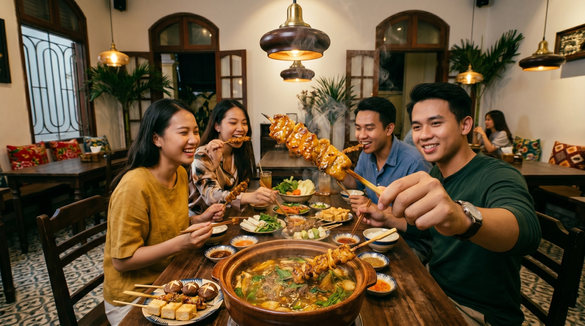 KIẾN TRÚC TRẢI NGHIỆM KHÁCH HÀNG CHO THƯƠNG HIỆU BUFFET XIÊN NƯỚNG NHÚNG LẨU
