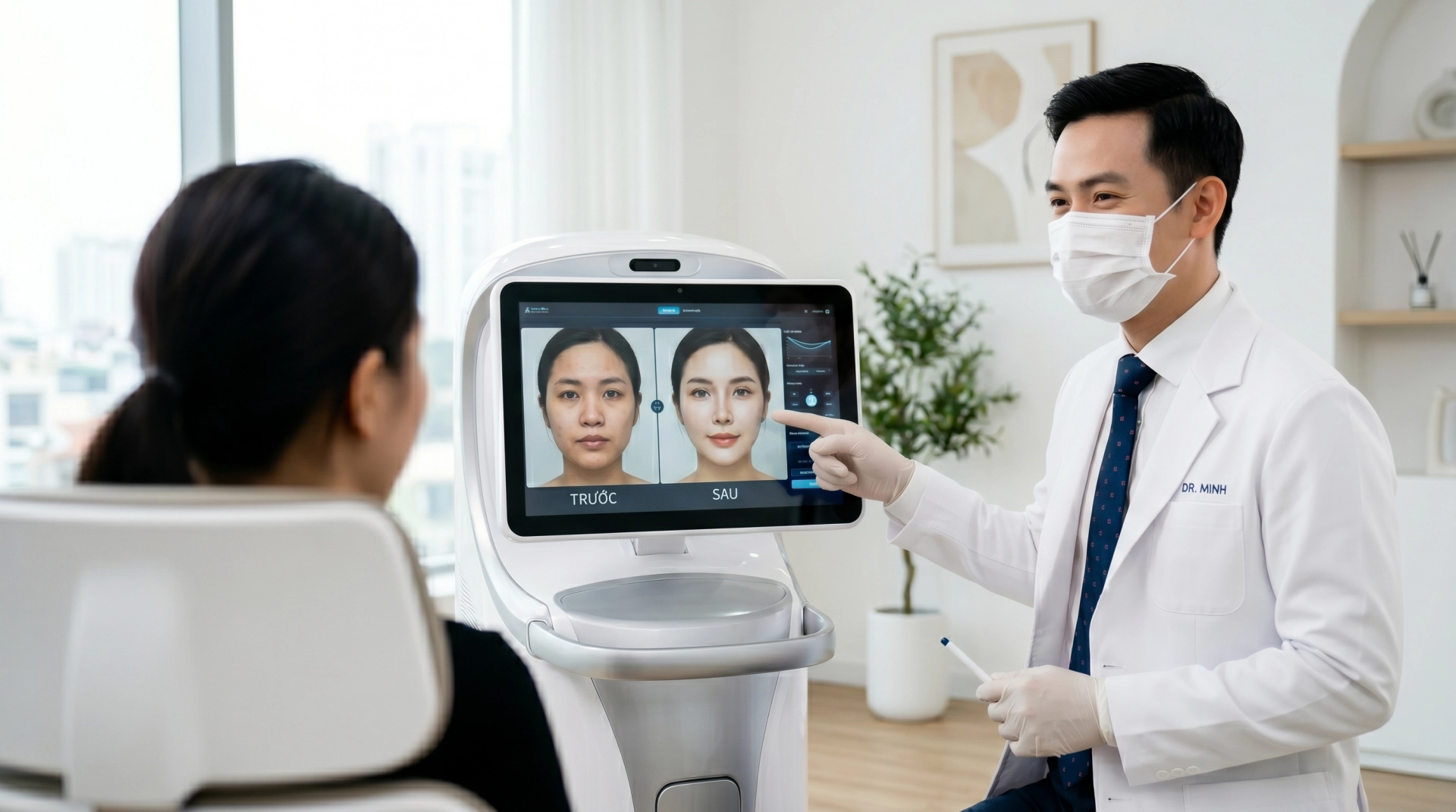 KIẾN TRÚC TRẢI NGHIỆM KHÁCH HÀNG CHO VIỆN THẨM MỸ CÔNG NGHỆ HÀN QUỐC